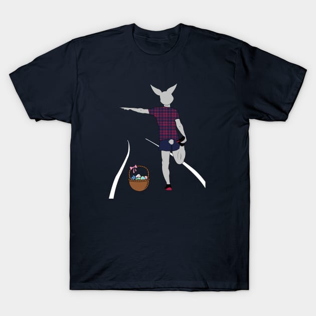 Happy Easter  , Easter Egg With Bunny T-Shirt by hilu